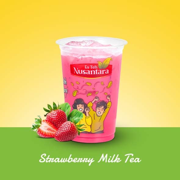 Stoberi Milk Tea